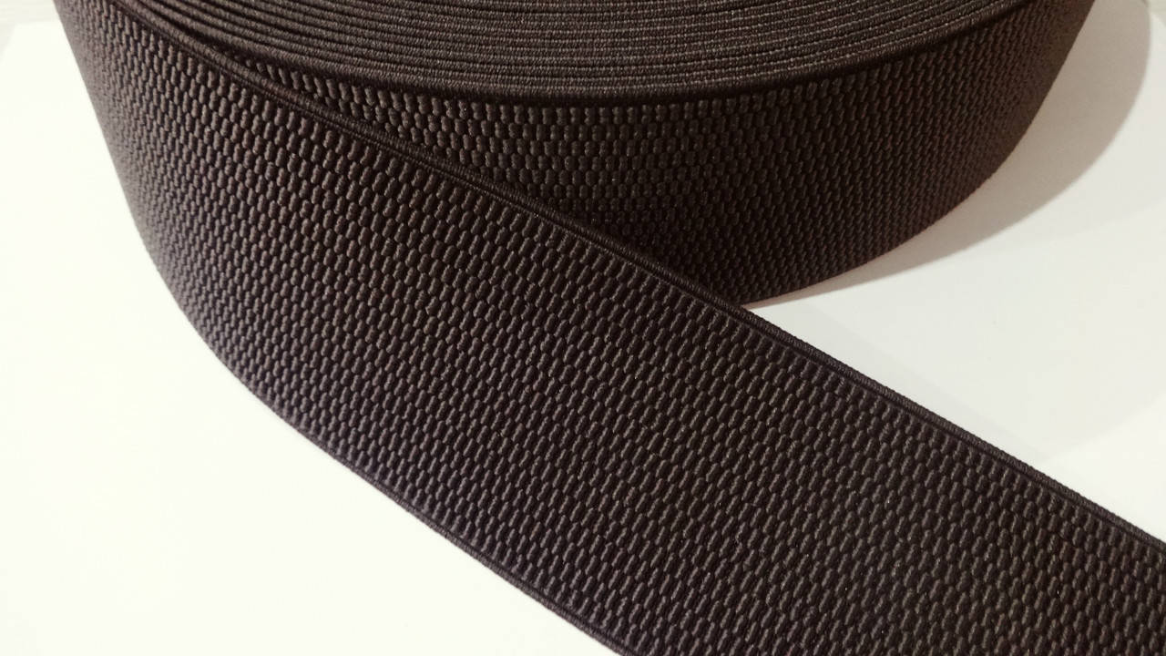 

Резинка декоративная 6 см цвет черный шоколад