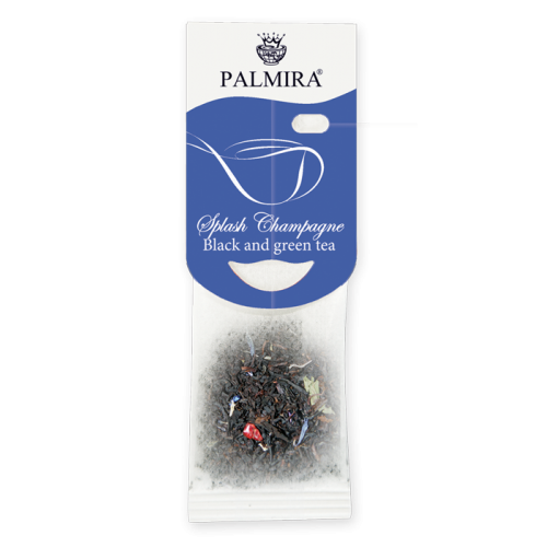 

Чай "Брызги шампанского" T-cup Palmira зелёный и чёрный с добавк. 2,4г (10шт)