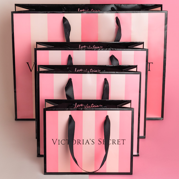 

Пакет бумажный Victoria Secret средний (М), Черный