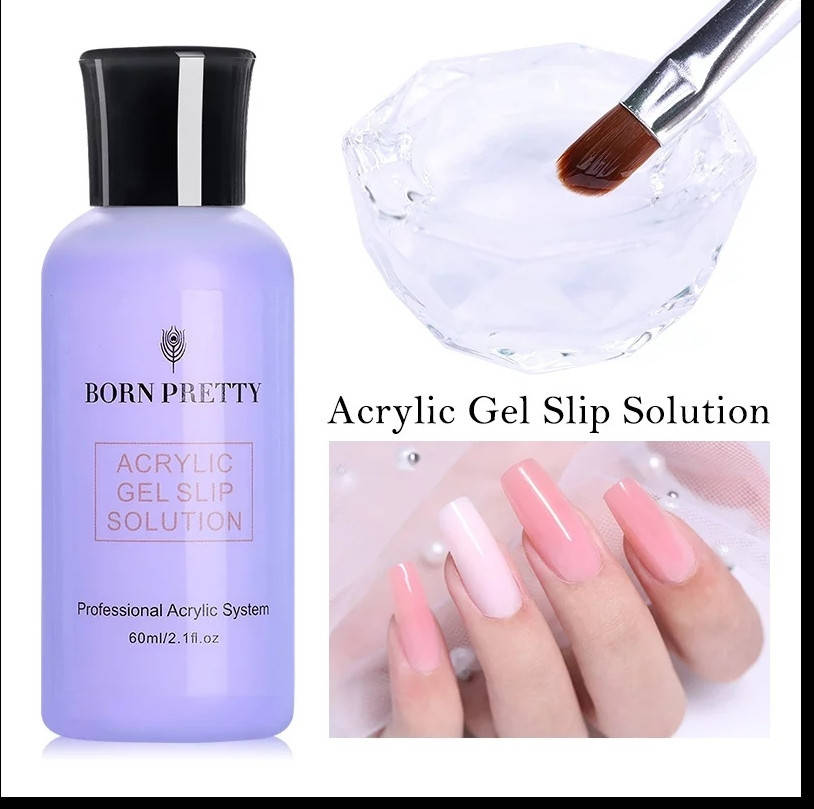 

60мл.Конструирующая жидкость для полигеля. Жидкость для полигеля. Акрил геля, акригеля Born Pretty