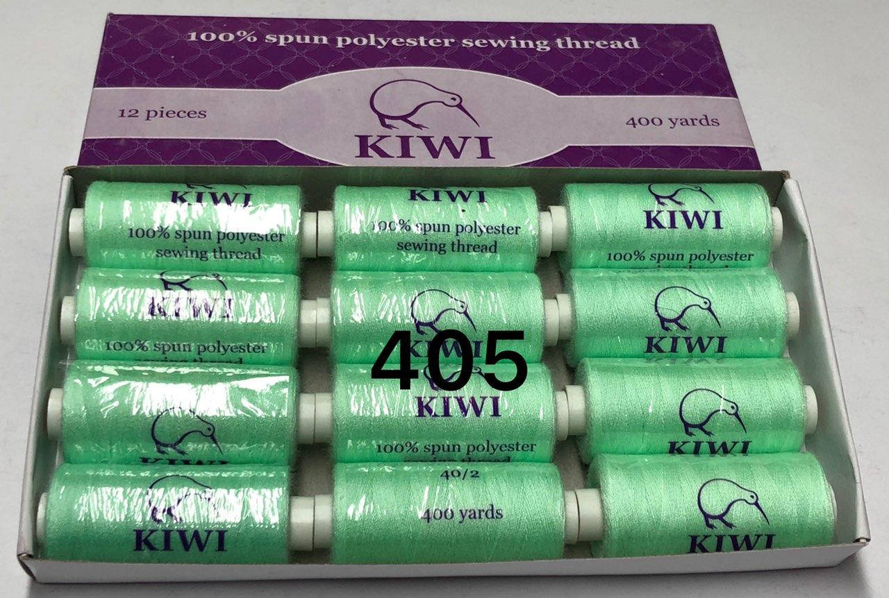 

Швейные нитки 40/2 405тон полиэстер Kiwi Киви 400ярдов