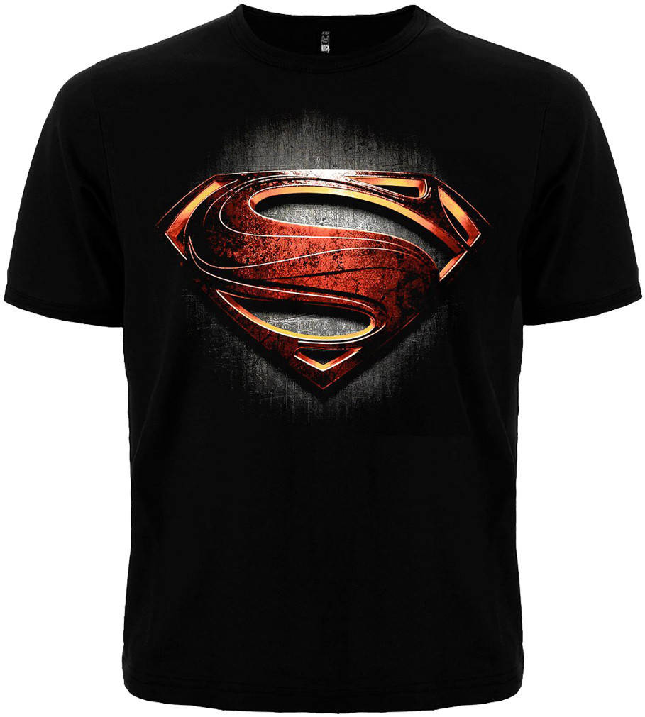 

Черная футболка Superman "Man of Steel", Размер M
