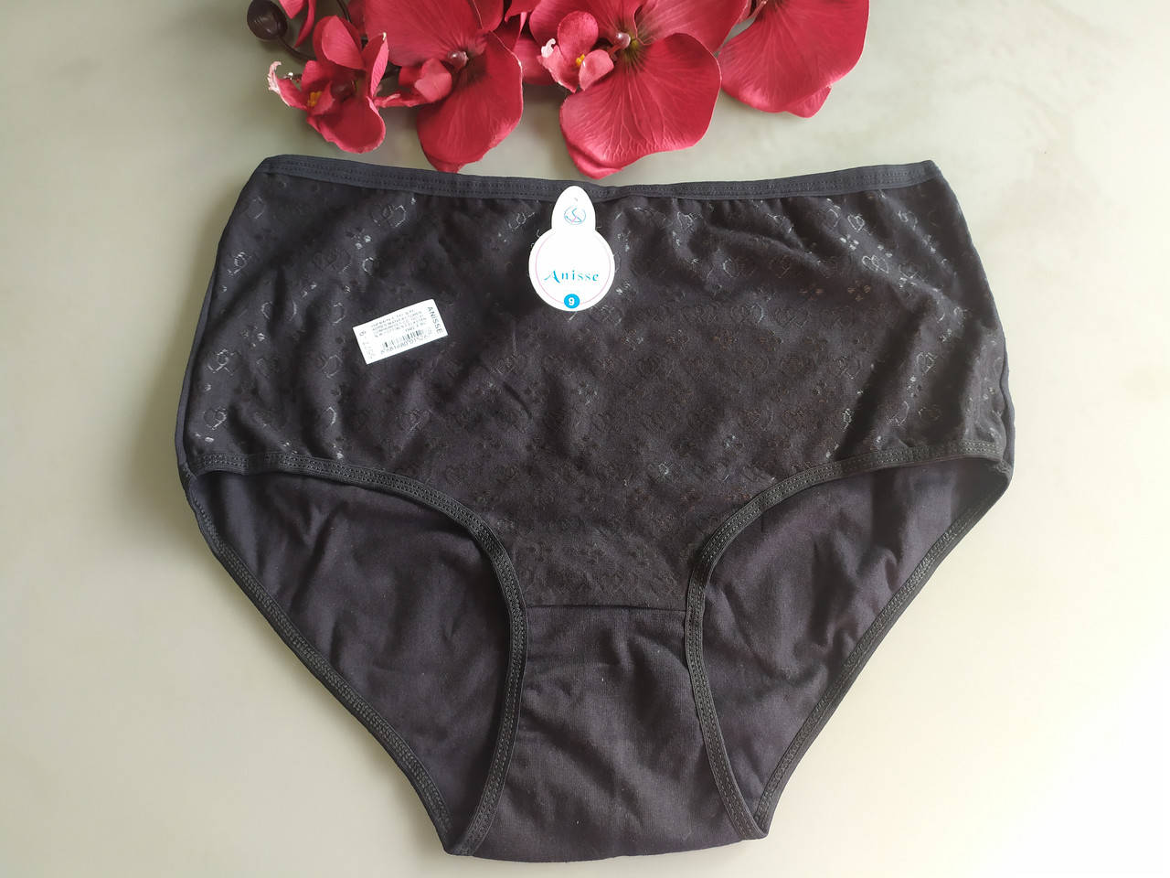 

Трусики женские Anisse 5577 3XL-6XL 5XL, Черный