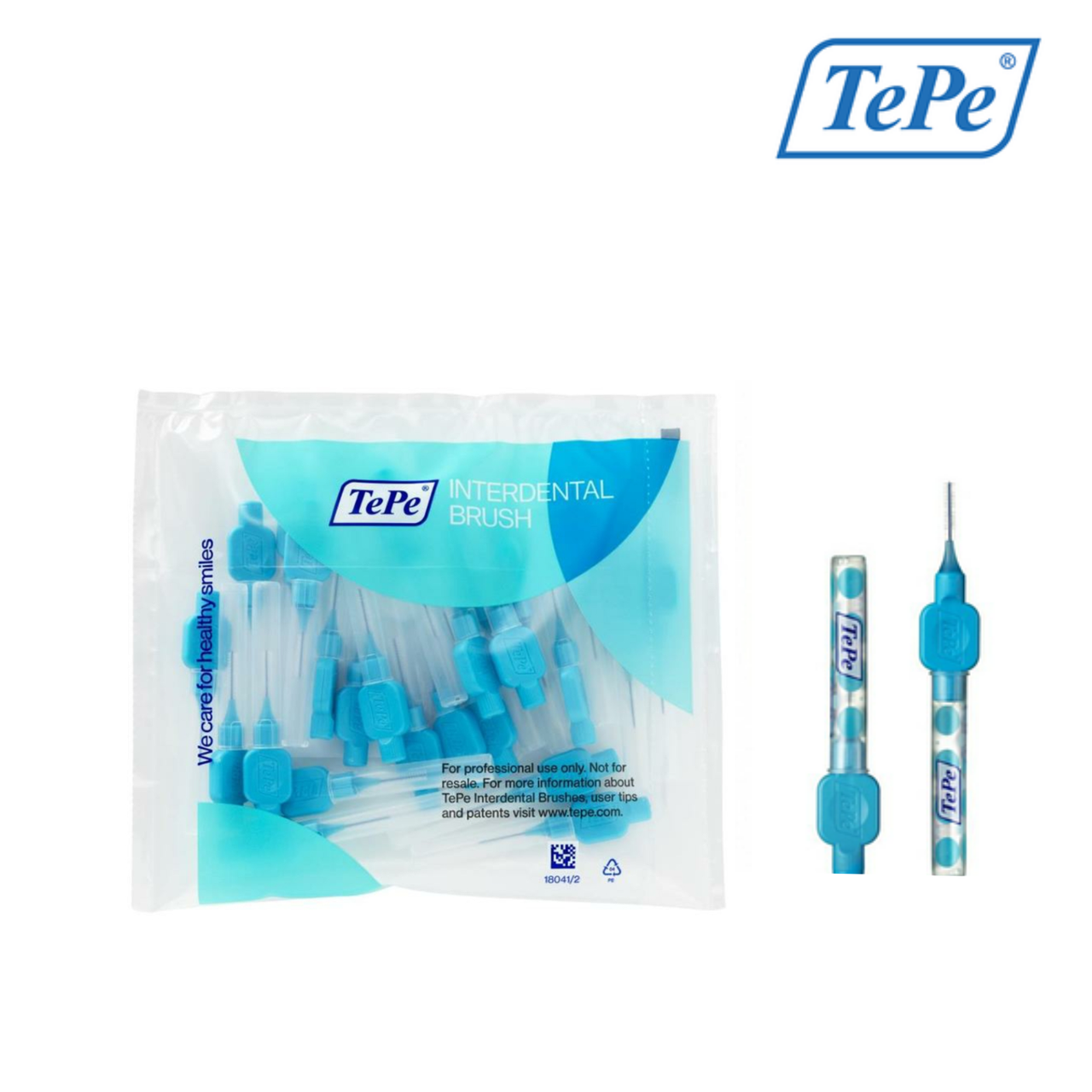 

Межзубная щетка TePe Original, синяя (0,6 мм), 25 шт.