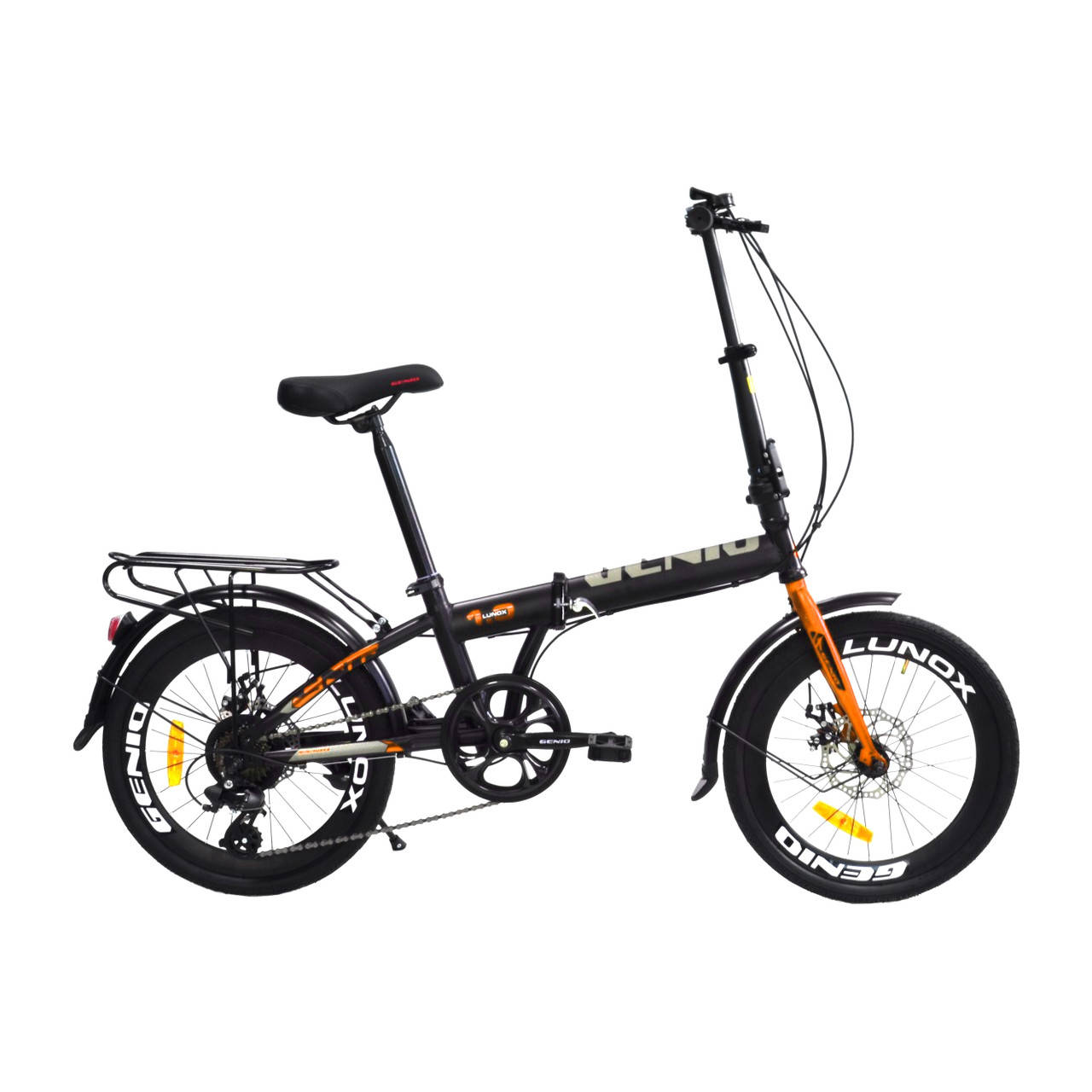 

Велосипед складной GENIO LUNOX 20" FLD ST Черно-золотистый, Черный