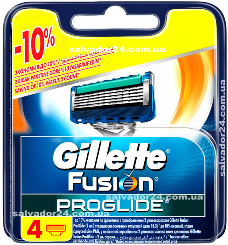 

Gillette Fusion Proglide 4 шт. в упаковке сменные кассеты для бритья оригинал Германия