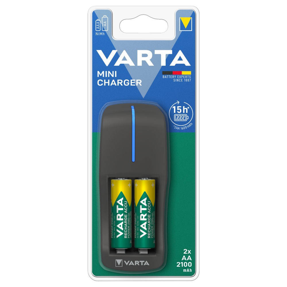 

Зарядное устройство Varta mini charger + 2xAA 2100mAh