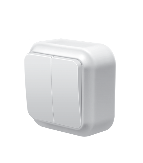 

Выключатель двухклавишный серия МАГЛЕВ ТМ"MARSHEL"