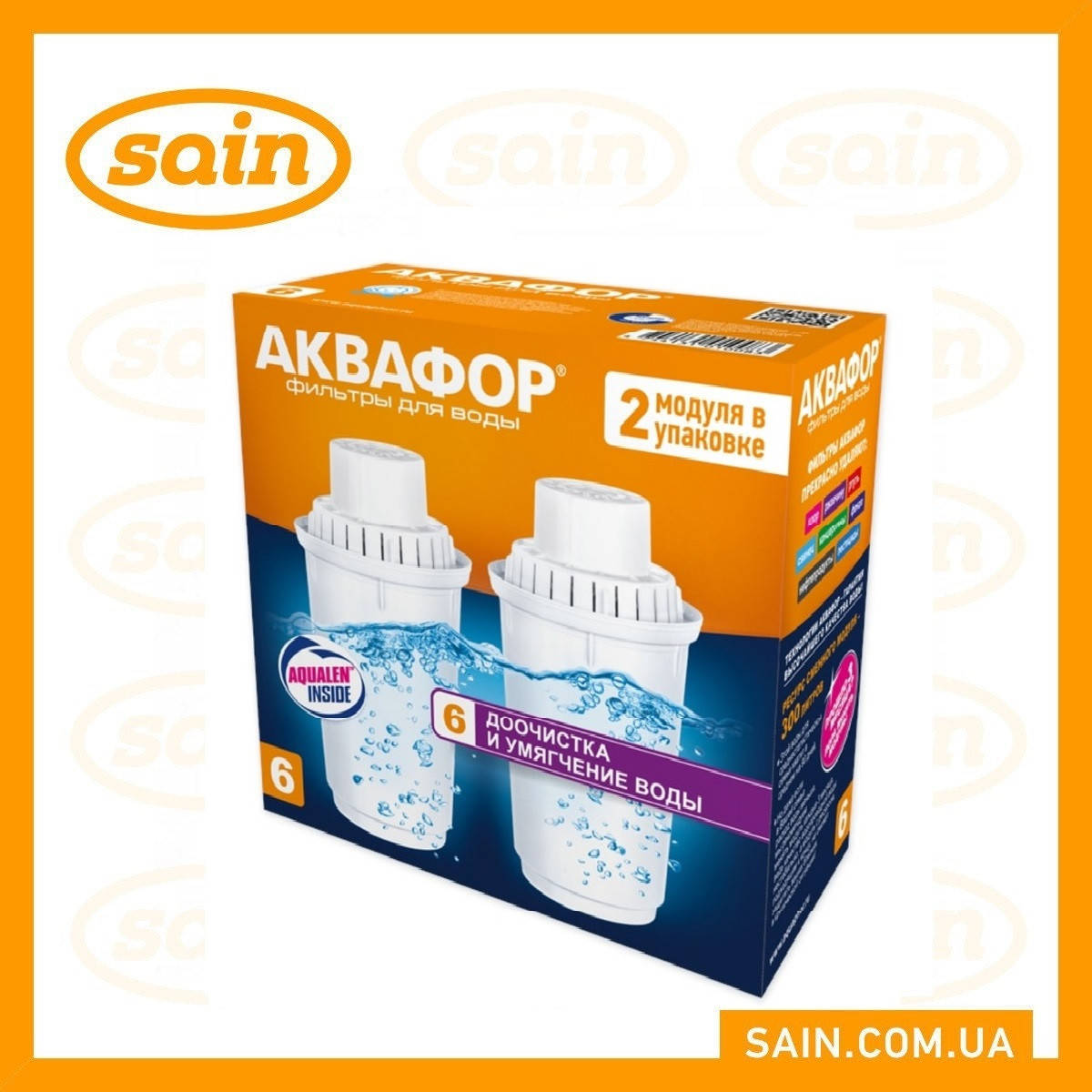 

Кассета для кувшина Аквафор B100-6 (2шт)