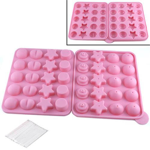 

Форма силиконовая двойная для кейк-попсов, льда, конфет