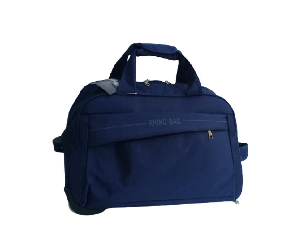 

Сумка дорожная на колесах небольшая (S) 48х26х32 синяя Rhino Bag 40 л., Синий