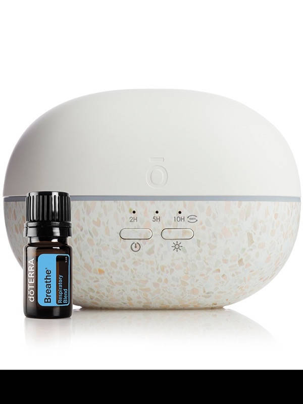 

Ультразвуковой диффузор Pebble и смесь Breathe /"Бриз", 5 мл, doTERRA