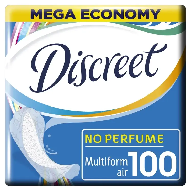 

Ежедневные гигиенические прокладки Discreet Multiform Air 100 шт 8001090161918