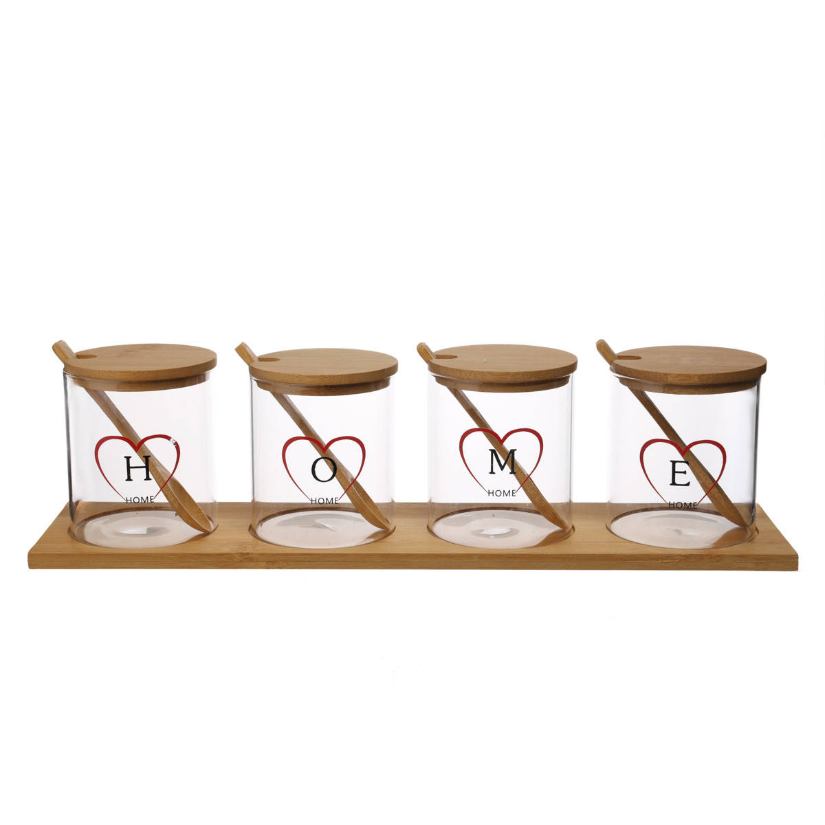 

Набор емкостей для хранения сыпучих продуктов Elisey 400 мл 4 шт (8905-036), Прозрачный