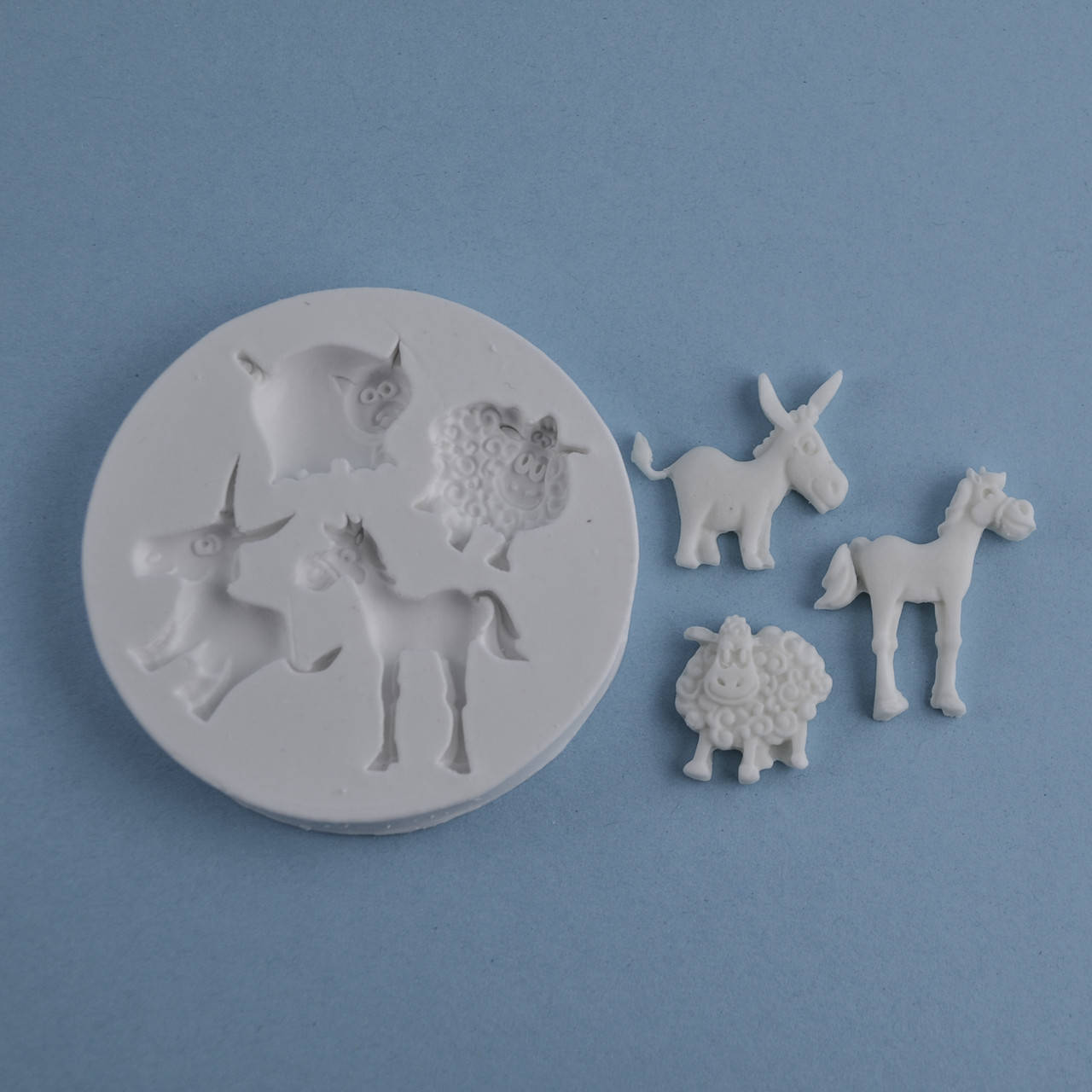 

Силиконовый молд Набор животных №1 7.0х7.0 см