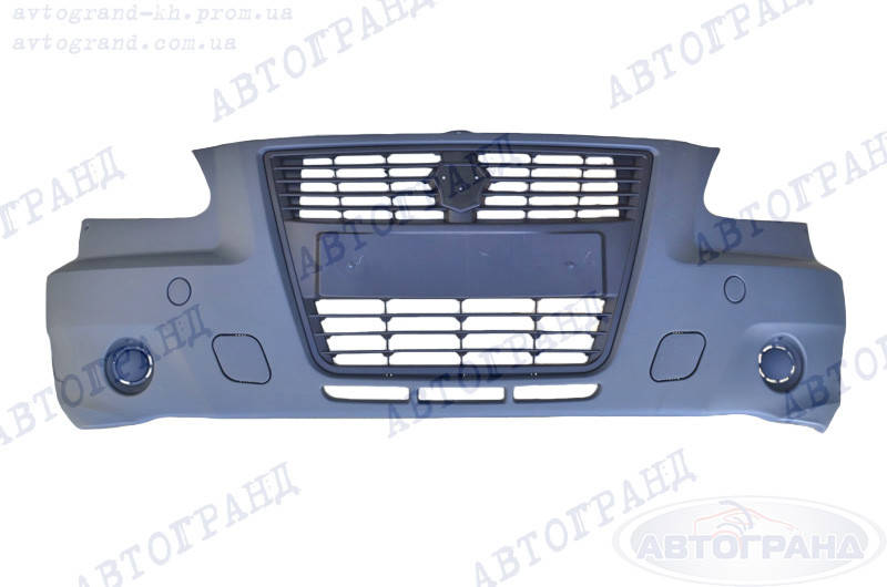 

Бампер ГАЗ 3302 передний (новый образец) Бизнес Кампласт