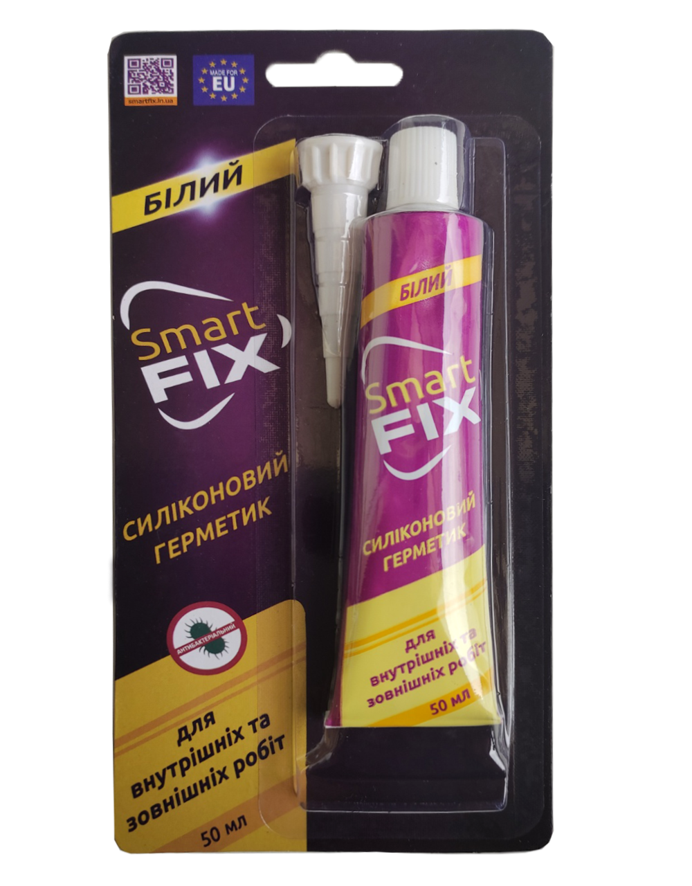 

Силікон "Smart FIX" білий, 50 мл