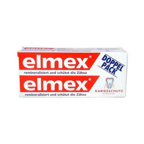 

Медична зубна паста для захисту від карієсу Elmex 2*75мл. Німеччина
