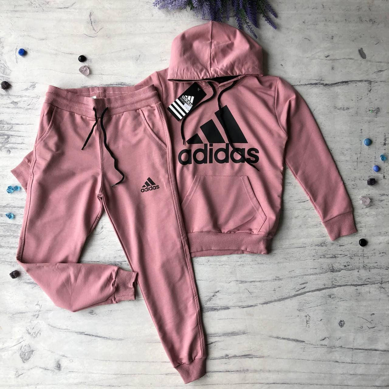 

Спортивный костюм на девочку подростка в стиле Adidas 7. Размер 152 см, 164 см, 176 см, 182 см, Розовый
