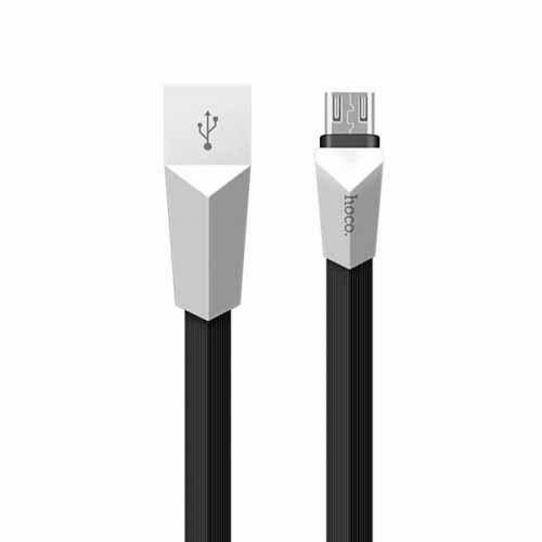 

HOCO USB AM - Micro X4 Zinc Alloy 1.2м black, Черный