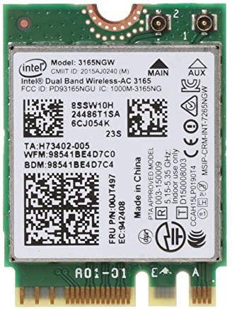 

Wi-fi+BT модуль M.2 для Lenovo Intel 3165ngw (00JT497) Wireless-AC 3165 802.11 b,g,n,ac 433Mbps 2,4 GHz/5 GHz!