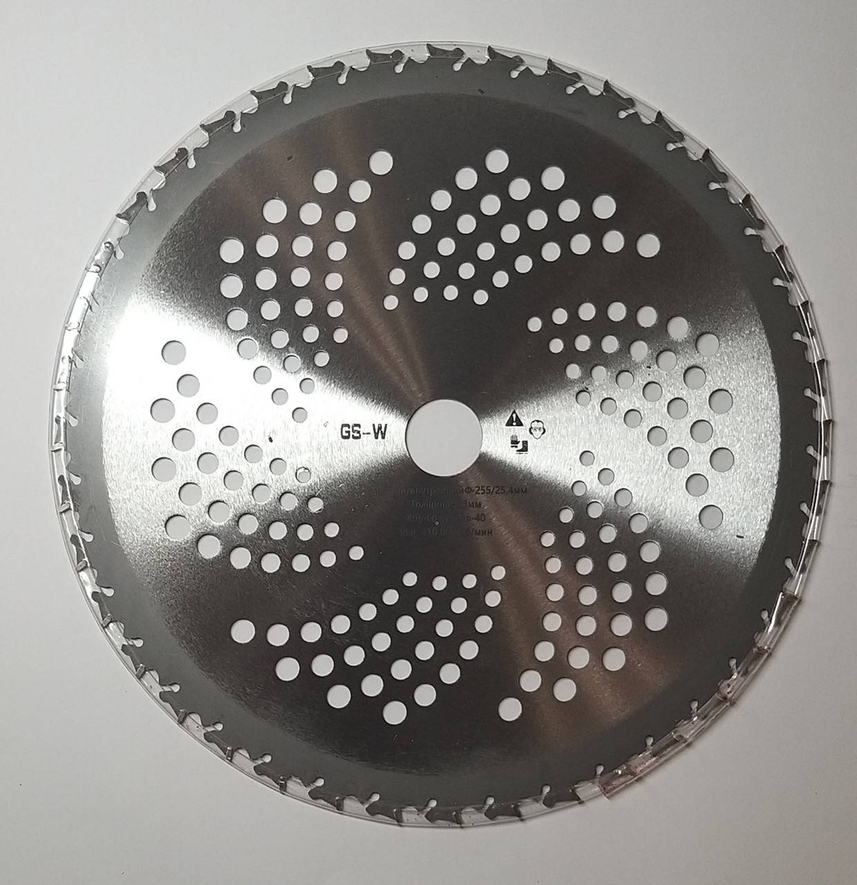 

Нож для бензокосы 40Т противоударный 255 x 25.4