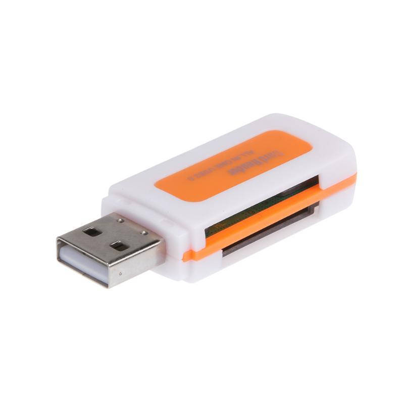 

Картридер USB 2.0 для карт SD/MMC/TF/Micro SD/MS/M2, Оранжевый