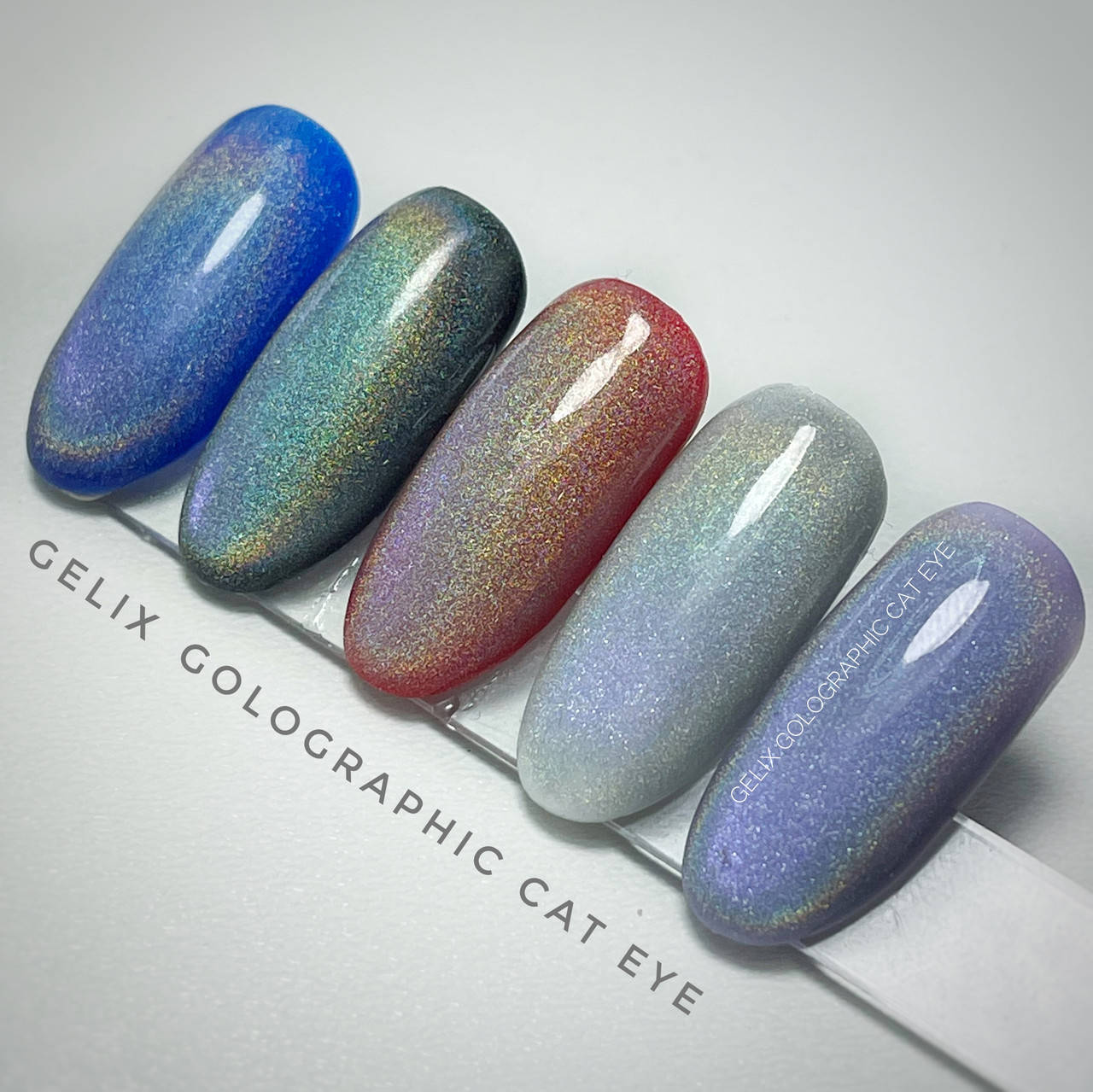 

Гель лак GeliX Holographic Cat Eye, Голографическая кошка