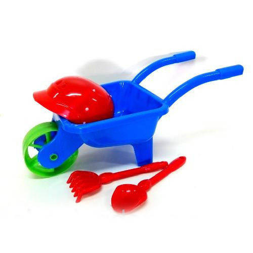 

Тачка з каскою, лопаткою, граблями 01-125