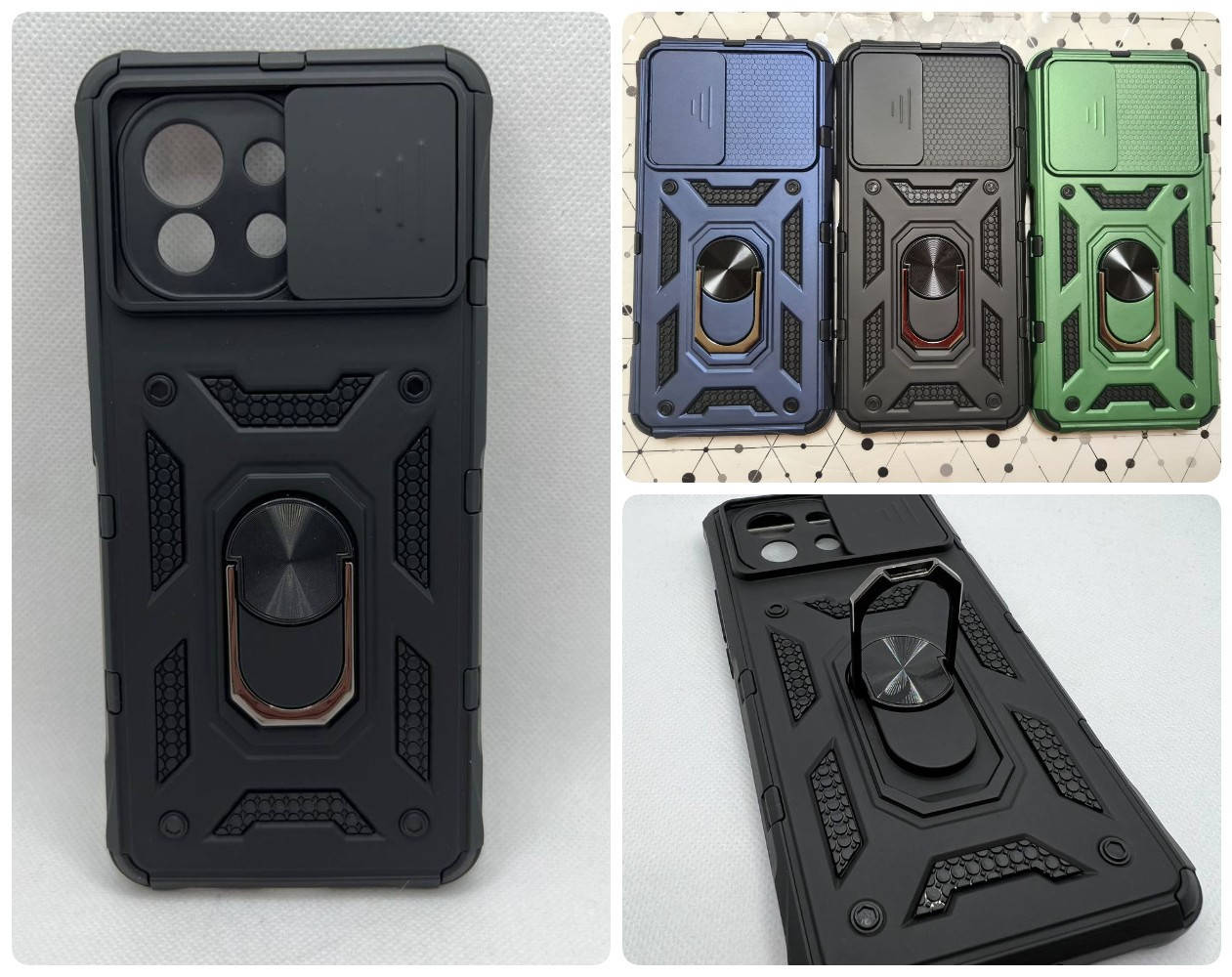 

Противоударный чехол для Xiaomi Mi 11 Антишок Шторка кольцо, Разные цвета