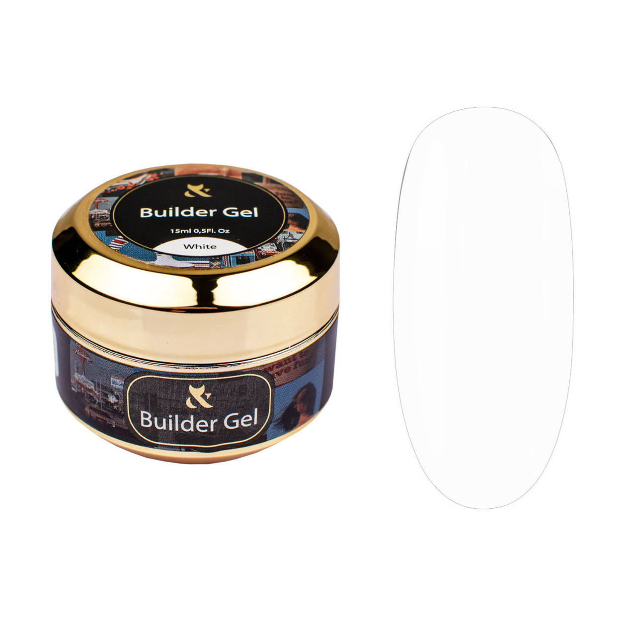 

Моделирующий гель для наращивания - F.O.X Builder Gel White (белый), 15 мл