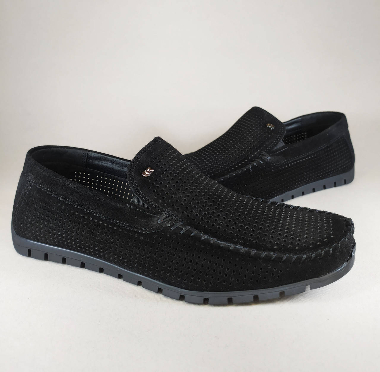 

Мужские мокасины Legges черный натуральный замш 39-48 40