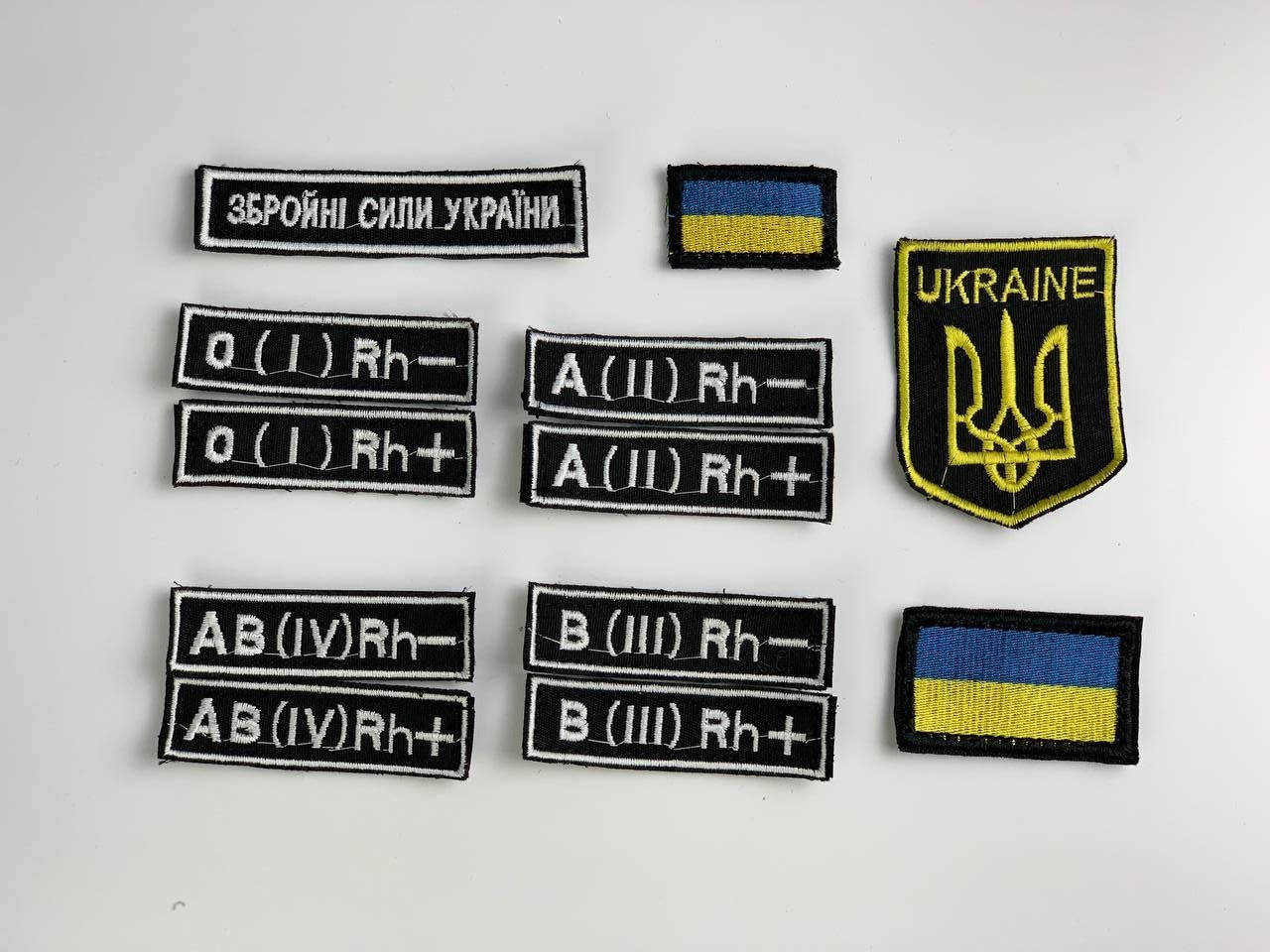 

Шеврони разные группы крови, Флаг, Герб, ЗСУ шеврон на липучке
