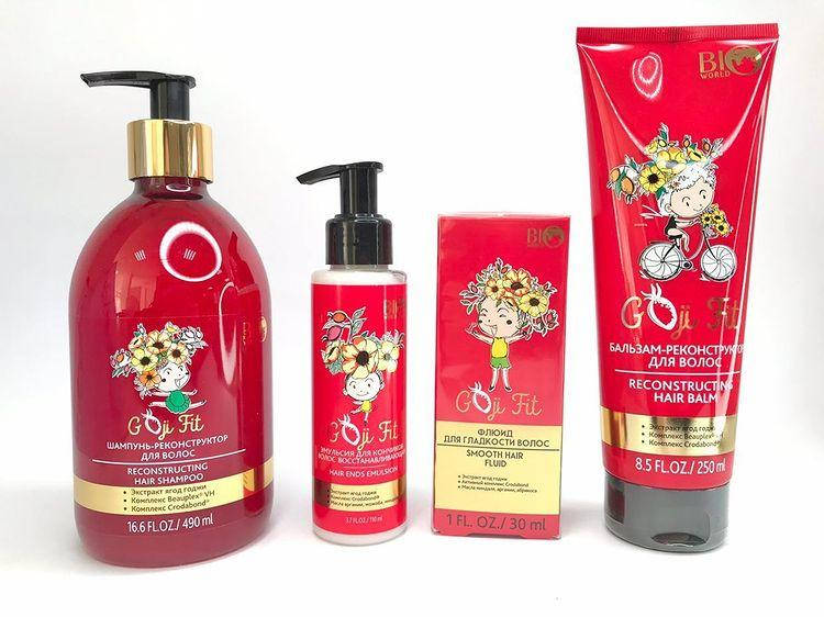 

Набор для поврежденных волос 4в1 с ЯГОДАМИ ГОДЖИ Goji Fit Bio World