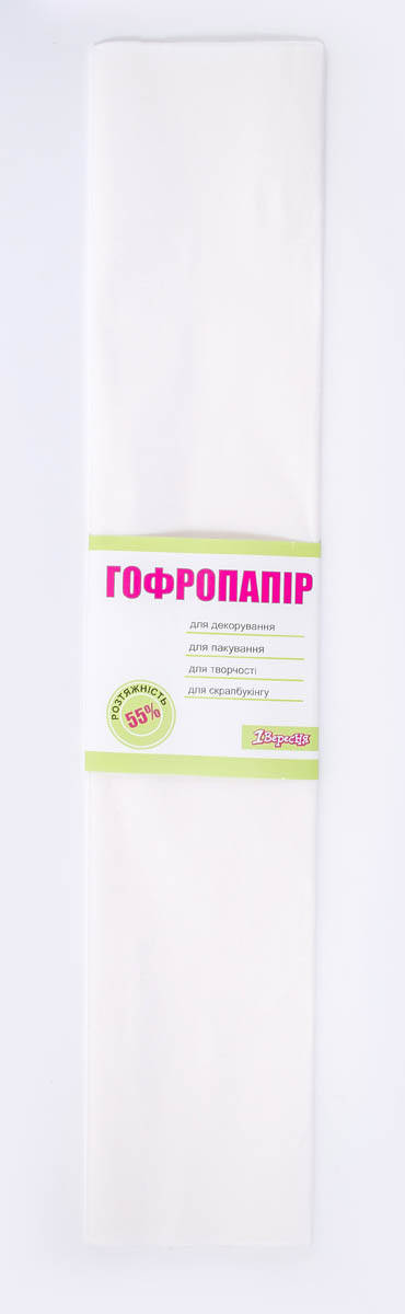 

Бумага гофр. бел. 55% (50см*200см)