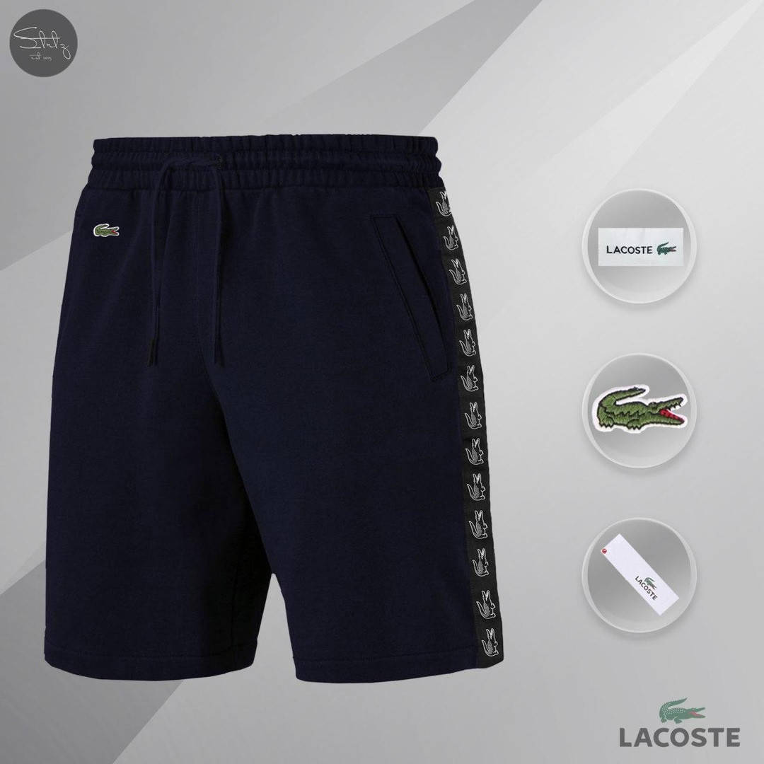 

Мужские спортивные шорты с лампасами лакост / Lacoste Knit Side Stripe Shorts