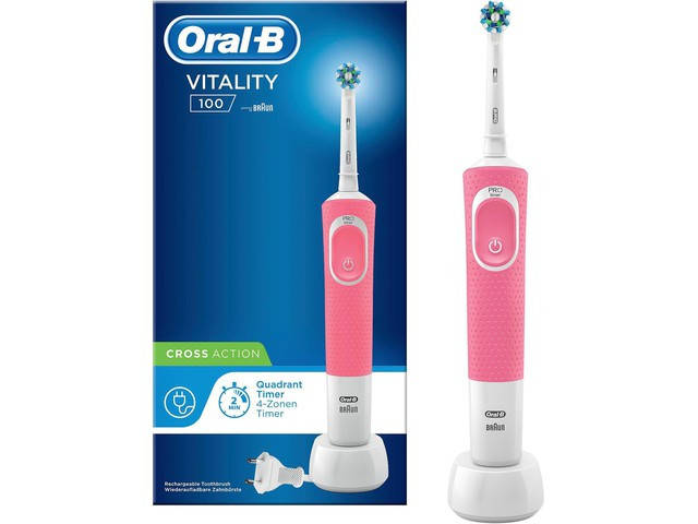 

Электрическая зубная щетка Braun Oral-B Vitality 100 Pink