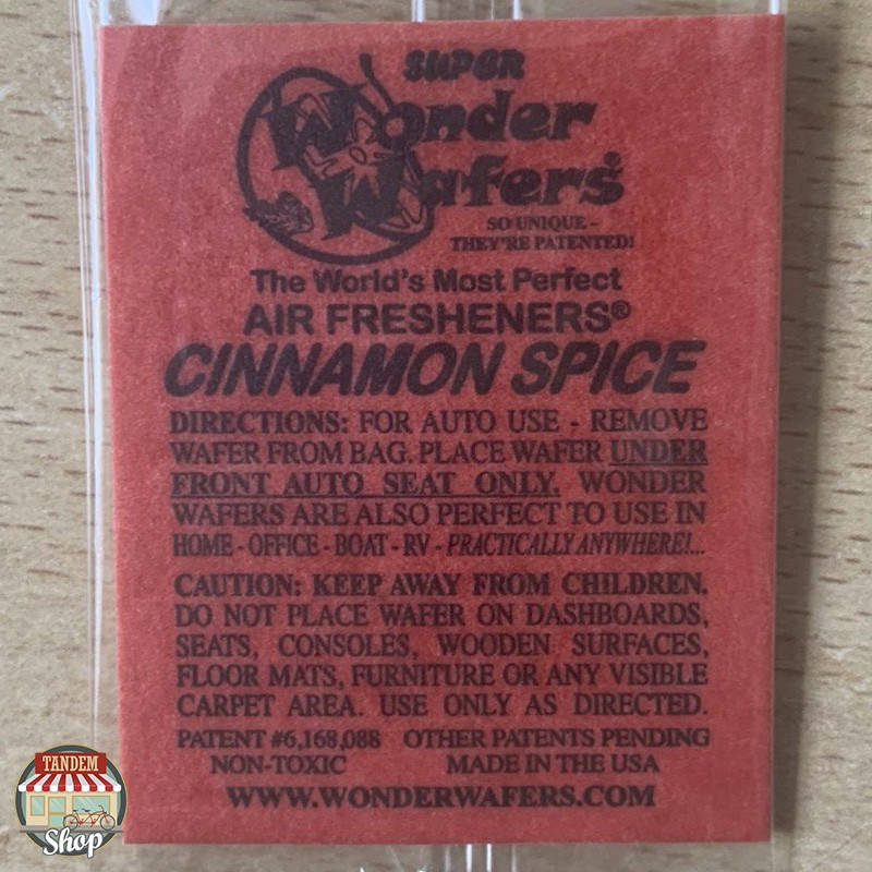 

Ароматизатор в пластинке Wonder Wafers Cinnamon Spice, 50 x 65 мм Корица