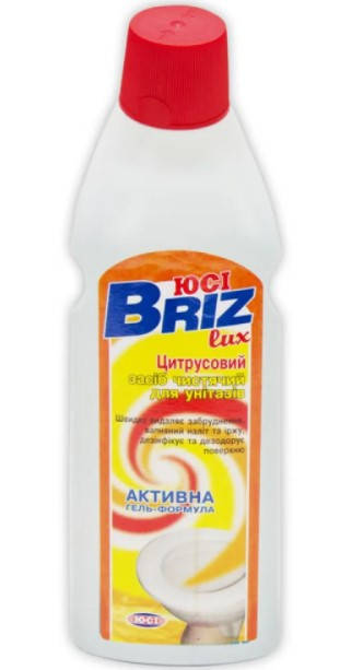 

Засіб чистячий для унітазів Юсі Briz lux в асортименті 500 гр