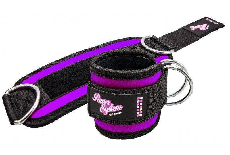 

Манжети на лодыжку Power System Ankle Strap Gym Babe PS-3450 Purple