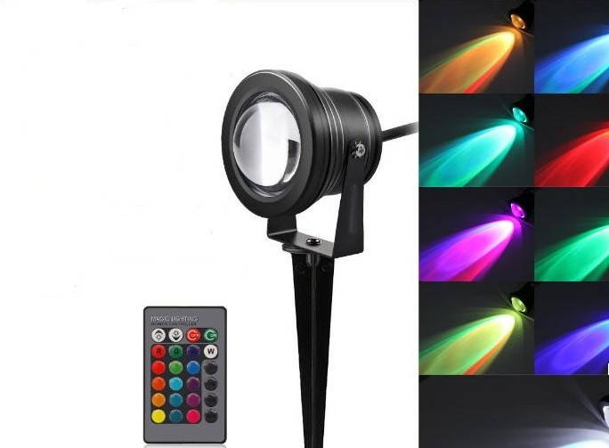 

Ландшафтный уличный светильник 10W 900Lm RGB Lemanso LM16 3702