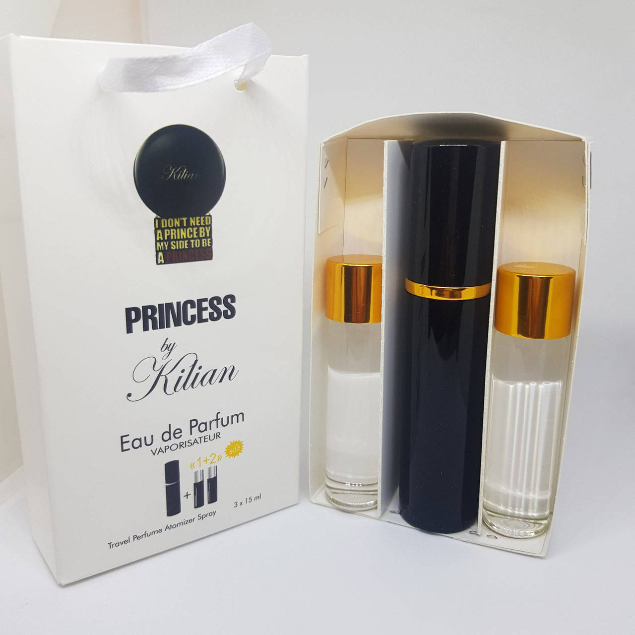 

Туалетная вода в подарочной упаковке мужская 3 по 15 мл ( 45 мл) princess by kilian