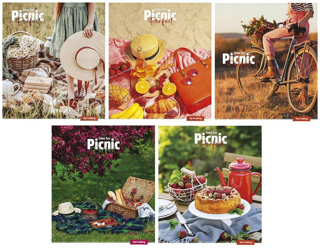 

Тетрадь 96 листов клетка, обл. ЛАК "Школярик Star" / Time for picnic perfect