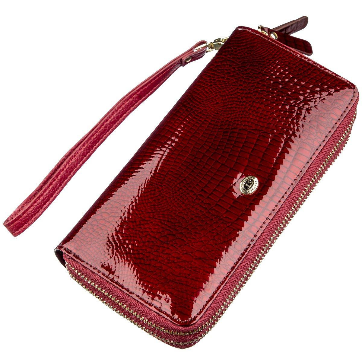 

Женский клатч с двумя отделениями ST Leather 18907 Бордовый