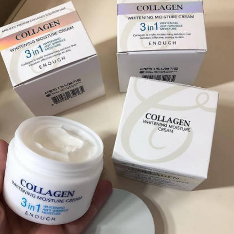 

Крем для лица увлажняющий с коллагеном 3в1 Enough Collagen Whitening Moisture Cream 3in1 50мл