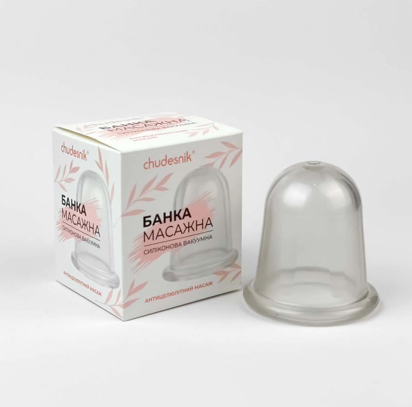 

Банка силиконовая вакуумная массажная 7см. Чудесник