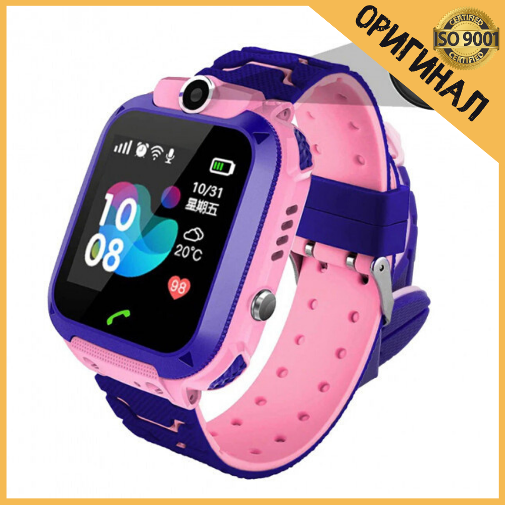 

Смарт Часы Smart Baby Watch Q12 SIM /Bluetooth /LBS/GPS. Цвет: розовый