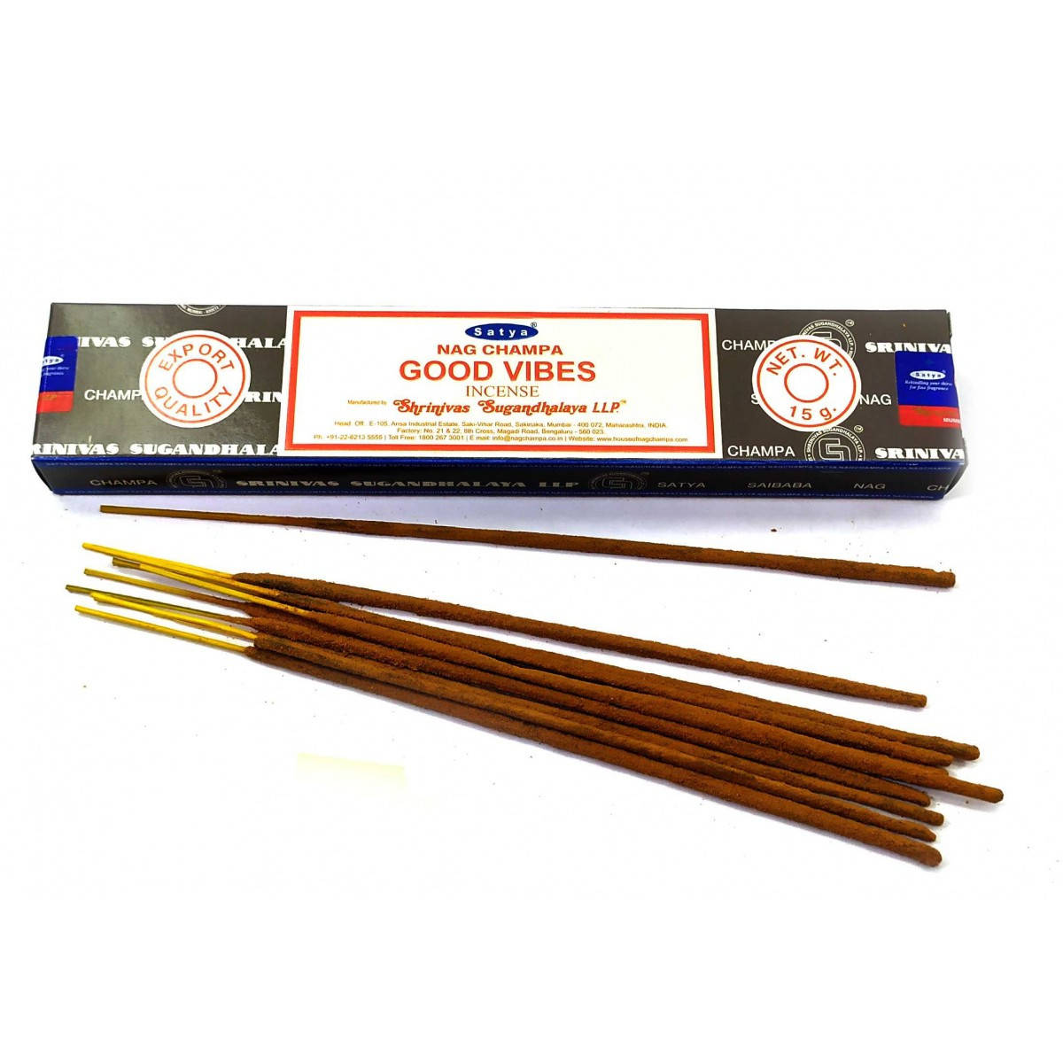 

Good Vibes (Позитивные Вибрации)(15 гр.)(Satya)(12 шт /уп) масала благовоние