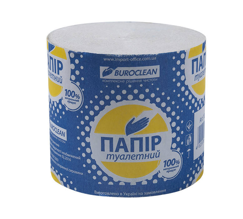 

Бумага туалетная Buroclean макулатурная без гильзы серый 10100001