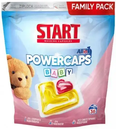 

Капсулы для стирки START Baby 36 шт. старт для детских вещей